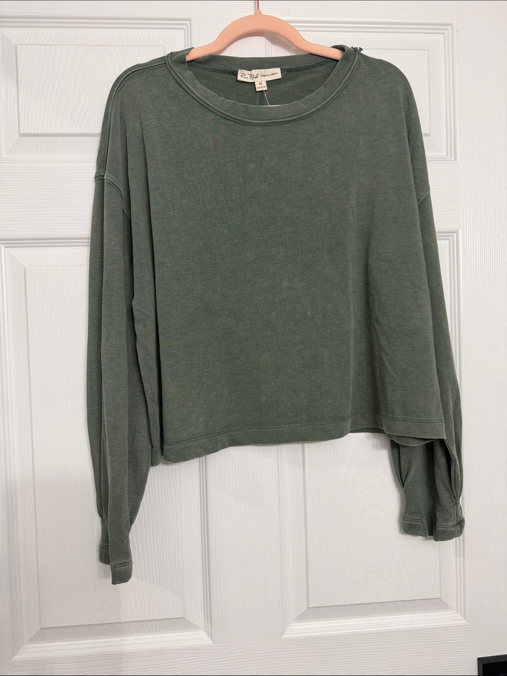 Rae Mode Olive Crewneck Pullover Sweatshirt